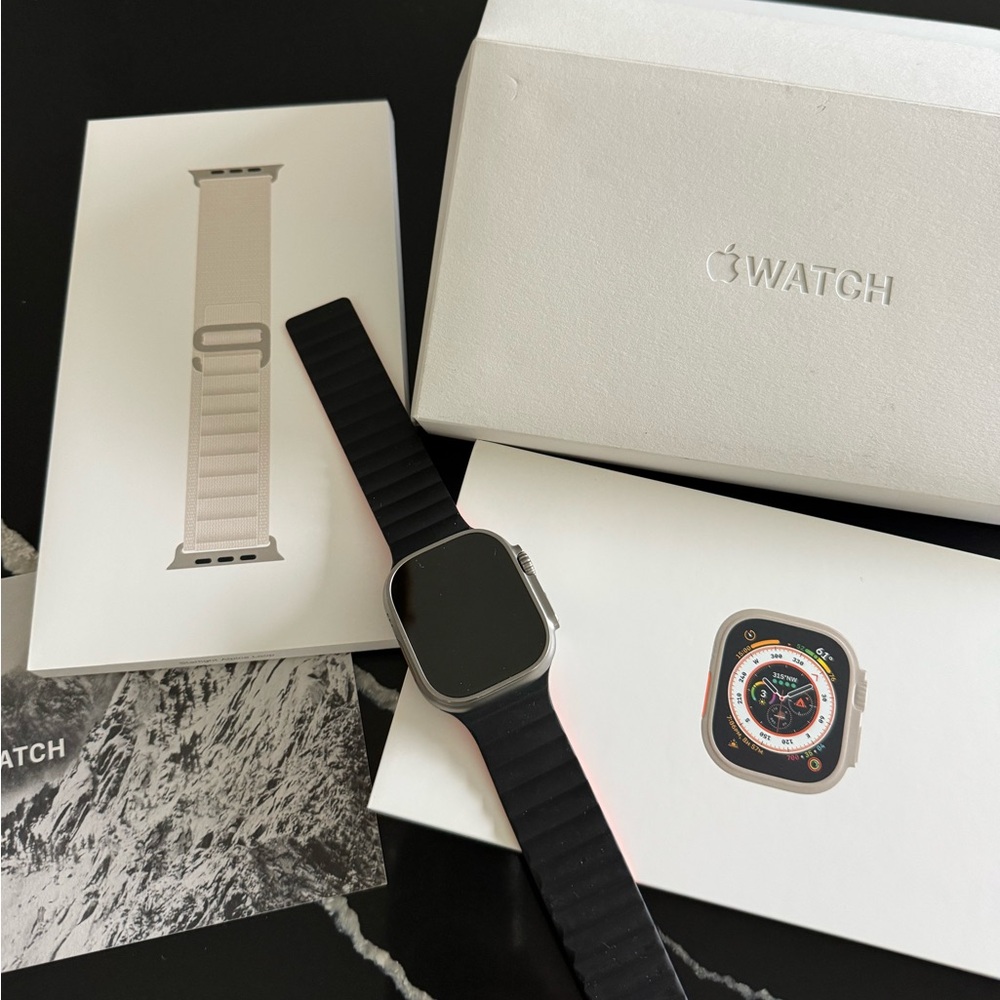 Apple Smartwatch with Black Band